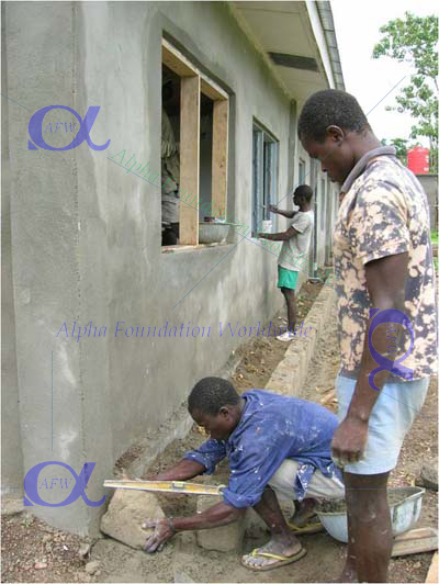 Exterior wall finishing